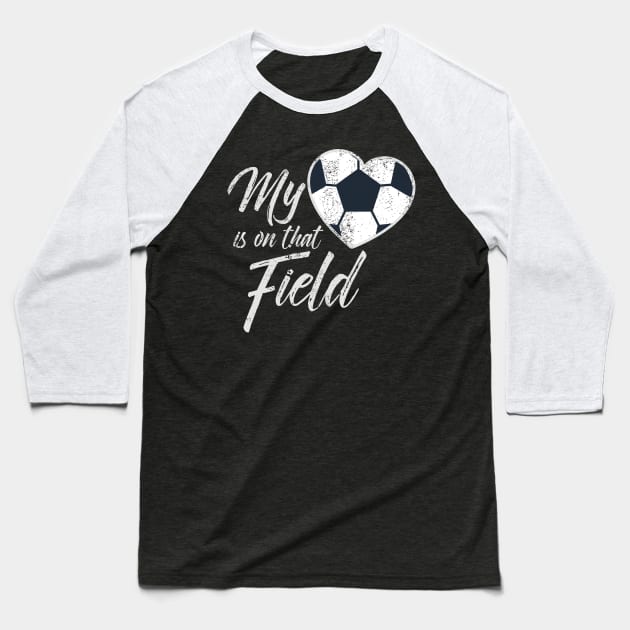 My heart is on that field soccer shirt, Soccer Shirt, Soccer Mom Shirt Personalized, Soccer Mom Shirt Custom With Number, Sports Mom Shirt Baseball T-Shirt by johnii1422